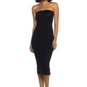 Women's Sexy Black Sleeveless Bodice Leigh Bandeau